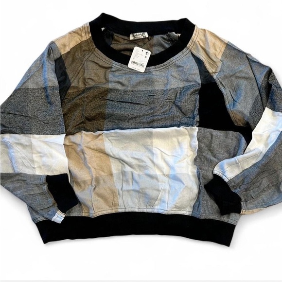 NWT Free People Intimately Sugar Cookie Flannel Sweatshirt, Women’s Size Large - Picture 2 of 5